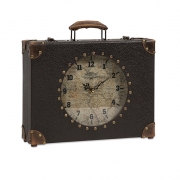 World Map Suitcase Clock