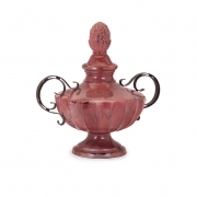 Filomena Short Urn with Metal Handles