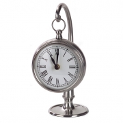 Pewter Finish Hanging Clock