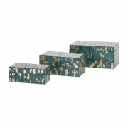 Glacier Mosaic Boxes - Set of 3