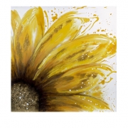 Yellow Daisy Oil On Canvas