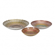 Doge Glass Bowls - Set of 3