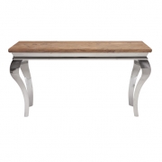 Bailey Stainless and Wood Console