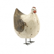 Hattie Carved Wood Hen