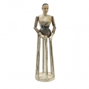 Emelda Large Handcarved Wood Santos