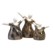 Familia Mexican Pottery Statuaries - Set of 3