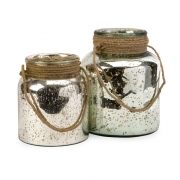Bretton Jars with Jute Handle - Set of 2