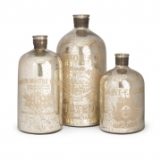 Veneta Mercury Glass Jugs - Set of 3