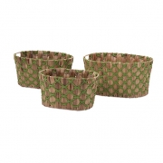 Nina Natural Weave Baskets - Set of 3
