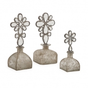 Guttierez Glass Bottles - Set of 3