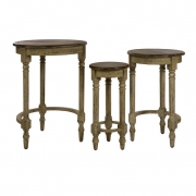 Antique Inspired Nesting Tables - Set of 3