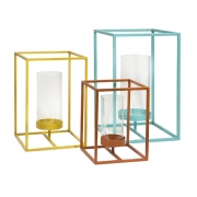 Savona Metal Candle Lantern - Set of 3