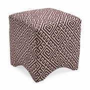 Marisa Graphic Ottoman - Purple