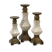 Alberta Ceramic Candleholders - Set of 3