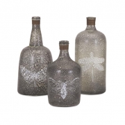 Folly Glass Bottles - Set of 3