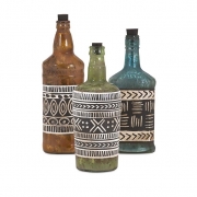 Instinct Glass Bottles - Set of 3