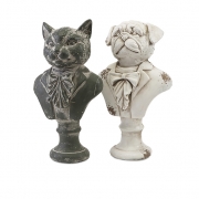 Regal Cat & Dog Busts - Ast 2