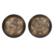 Columbus Framed Wall Maps - Ast 2