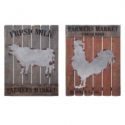 Farm Fresh Wall Decor - Ast 2