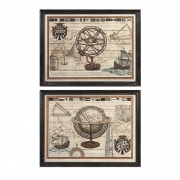 Binnacle Wall Decor- Ast 2
