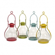 Vittoria Glass Candle Lantern - Ast 4