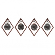 Diamond Hanging Wall Clock - Ast 4