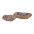 View Elena Shell and Teak Wood Bowls - Set of 2