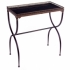 View Rectangular Black X-Leg Accent Table
