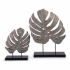 Silver Antiqued Leaves - Set of 2  alternate image