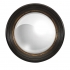 Manning Black Round Mirror
