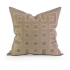 View IK Kavita Taupe Linen Applique w/ Down Fill