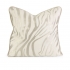 View IK Bahari Taupe Embroidered Linen Pillow with Down Fill
