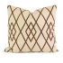 View IK Ayaka Brown Velvet on Linen Pillow w/ Down Fill