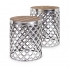 View Aden Wood Top Tables - Set of 2