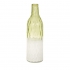 Rigney Green and White Glass Vase