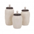 Beth Kushnick Cream Lidded Canisters - Set of 3  alternate image