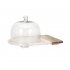 Lyna Marble and Wood Cheese Dome  alternate image