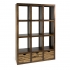 View Caledonia 3-Drawer Reclaimed Pine Wood Room Divider Shelf