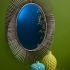 Navio Silver Leaf Abstract Wall Mirror alternate image