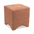 Marisa Graphic Orange Ottoman  alternate image