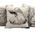 Jackson Bull Embroidered Pillow alternate image